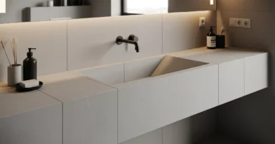 Lavabo de Porcelanato